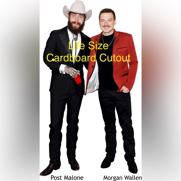 Morgan Wallen and Post Malone Life Size Cardboard Cutout